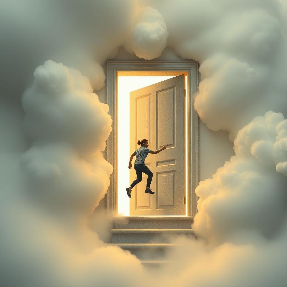 Dream : Climbing on a door in a dream