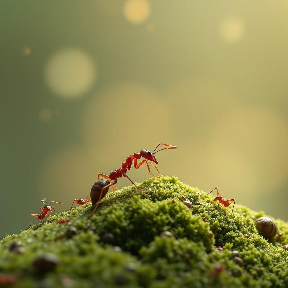 Dream : Climbing on ants in a dream