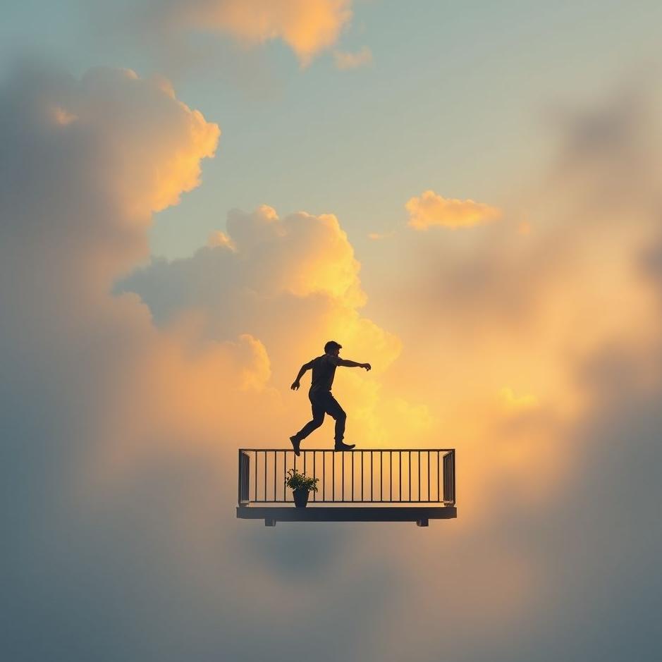 Dream : Climbing on the balcony in a dream