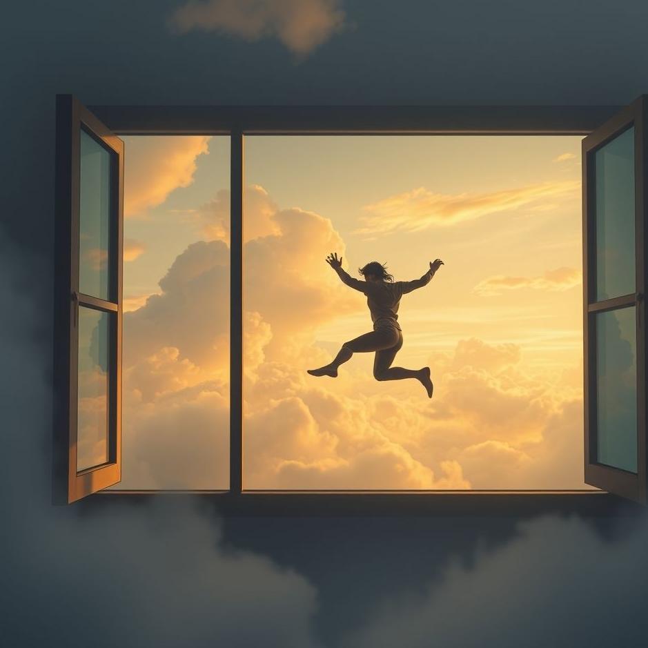 Dream : Climbing out of a window in a dream