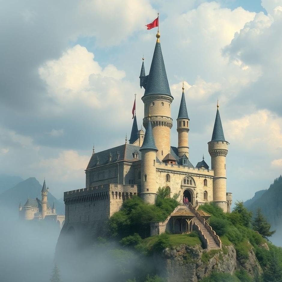 Dream : Climbing over a castle in a dream