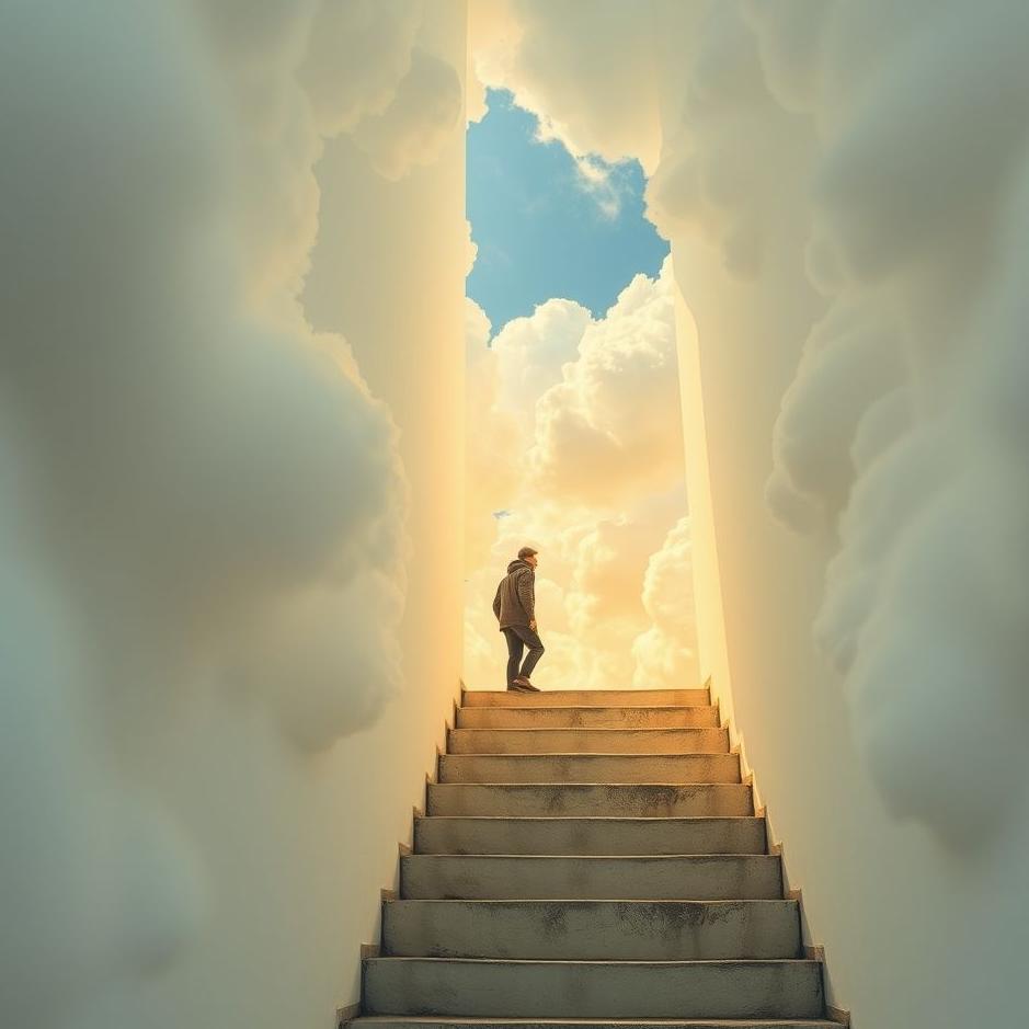 Dream : Climbing stairs and going down in a dream