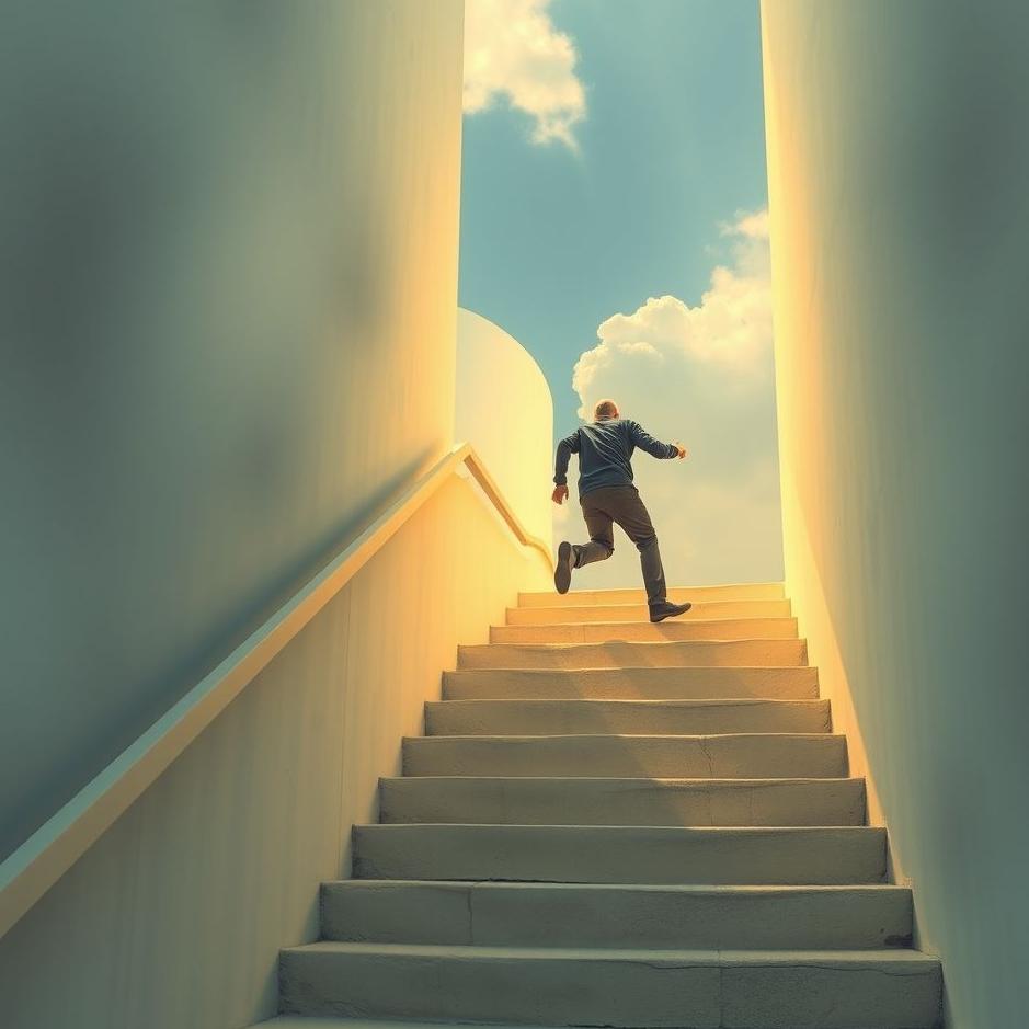 Dream : Climbing stairs fast in a dream