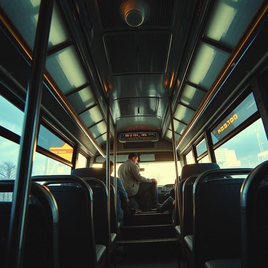 Dream : Climbing stairs in a bus in a dream