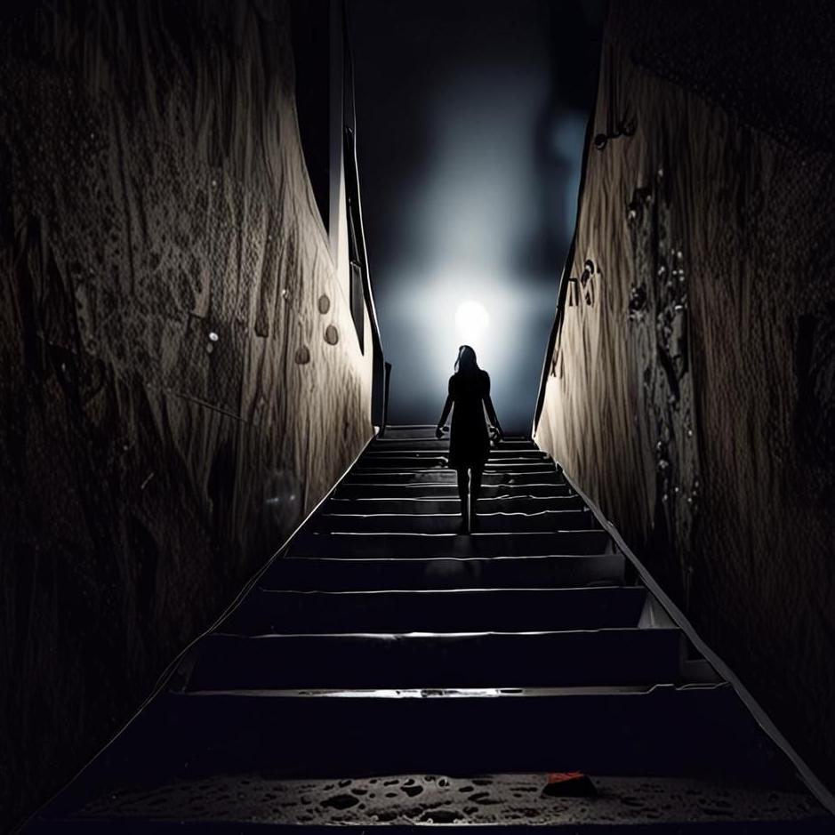 Dream : Climbing stairs in the dark in a dream