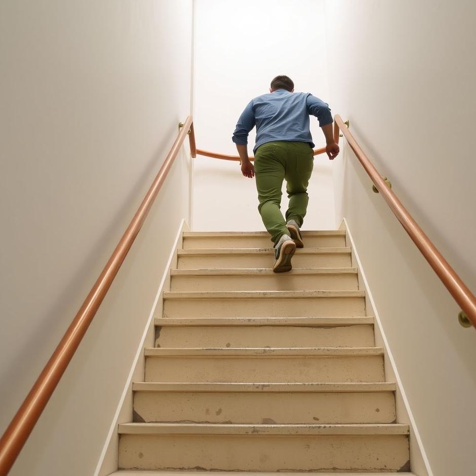 Dream : Climbing stairs with difficulty