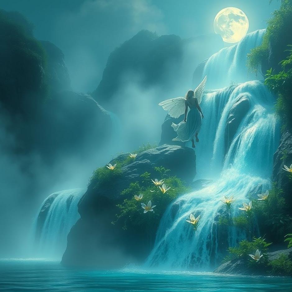 Dream : Climbing the flowing water in the dream