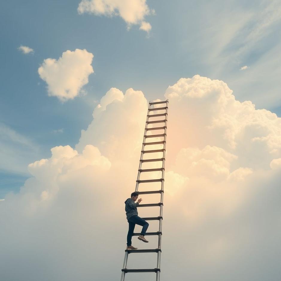 Dream : Climbing the ladder in a dream