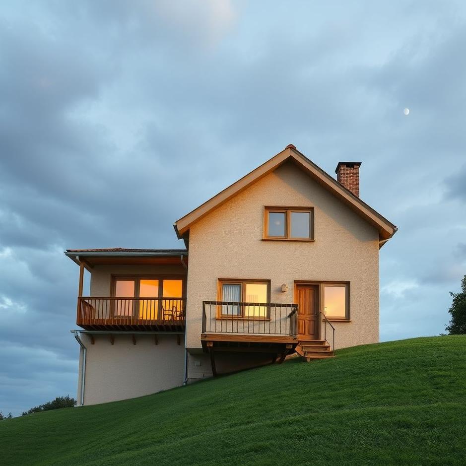 Dream : Climbing the wall of the house in a dream