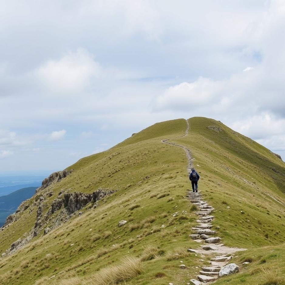 Dream : Climbing the white hill 
