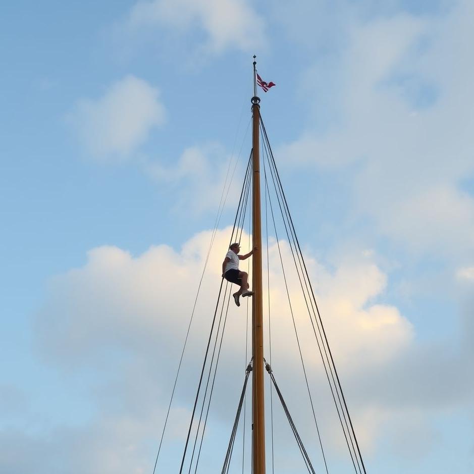 Dream : Climbing up the mast in a dream
