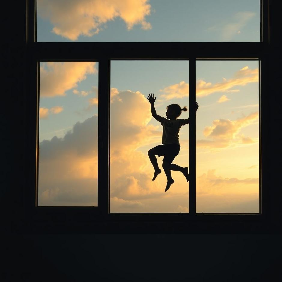 Dream : Climbing up the window in a dream