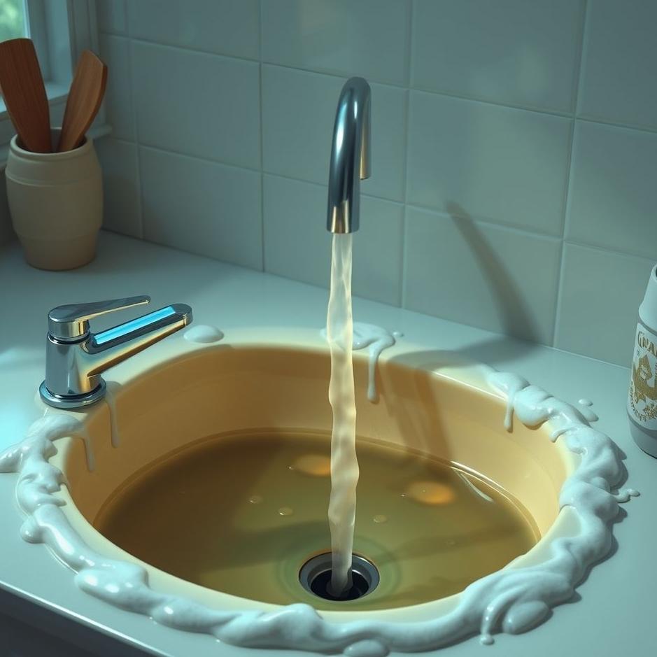 Dream : Clogged kitchen sink in a dream