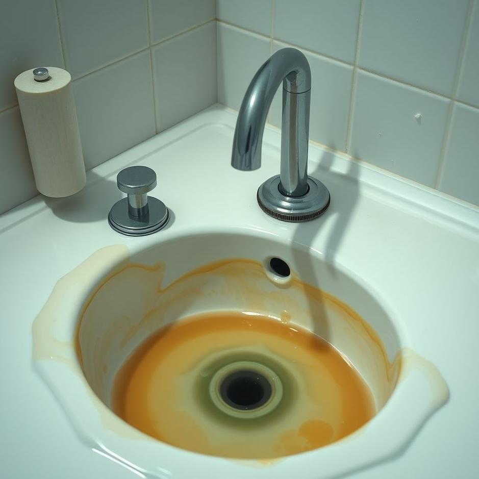 Dream : Clogged sink in a dream