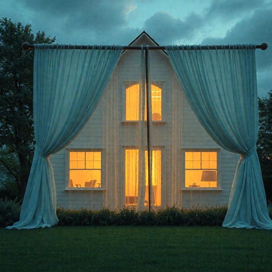 Dream : Closing the curtains of the house in a dream