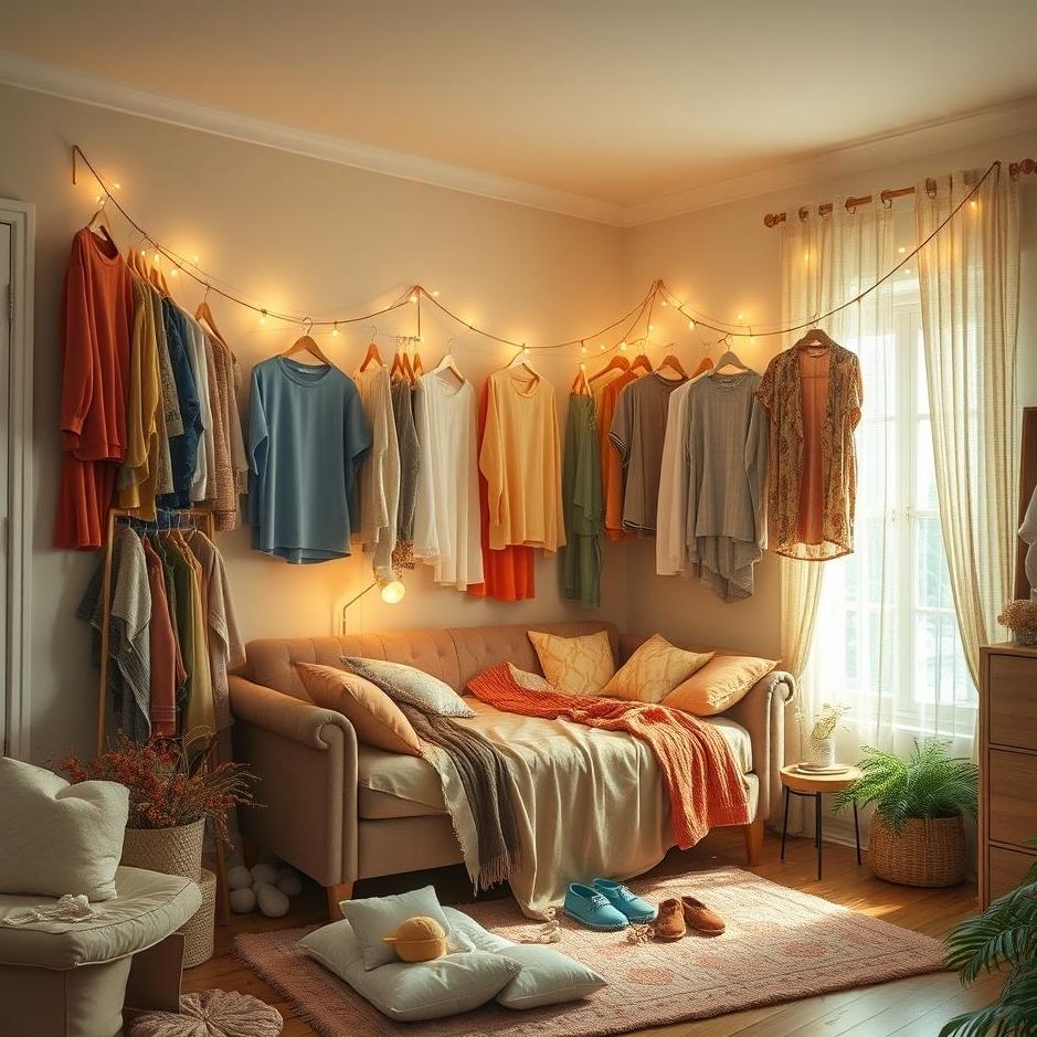 Dream : Clothes all over the house in a dream