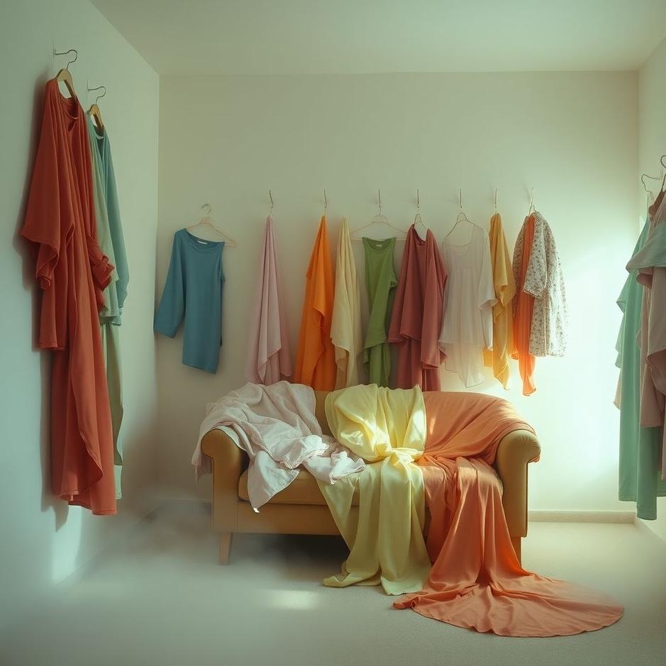 Dream : Clothes in a room in a dream