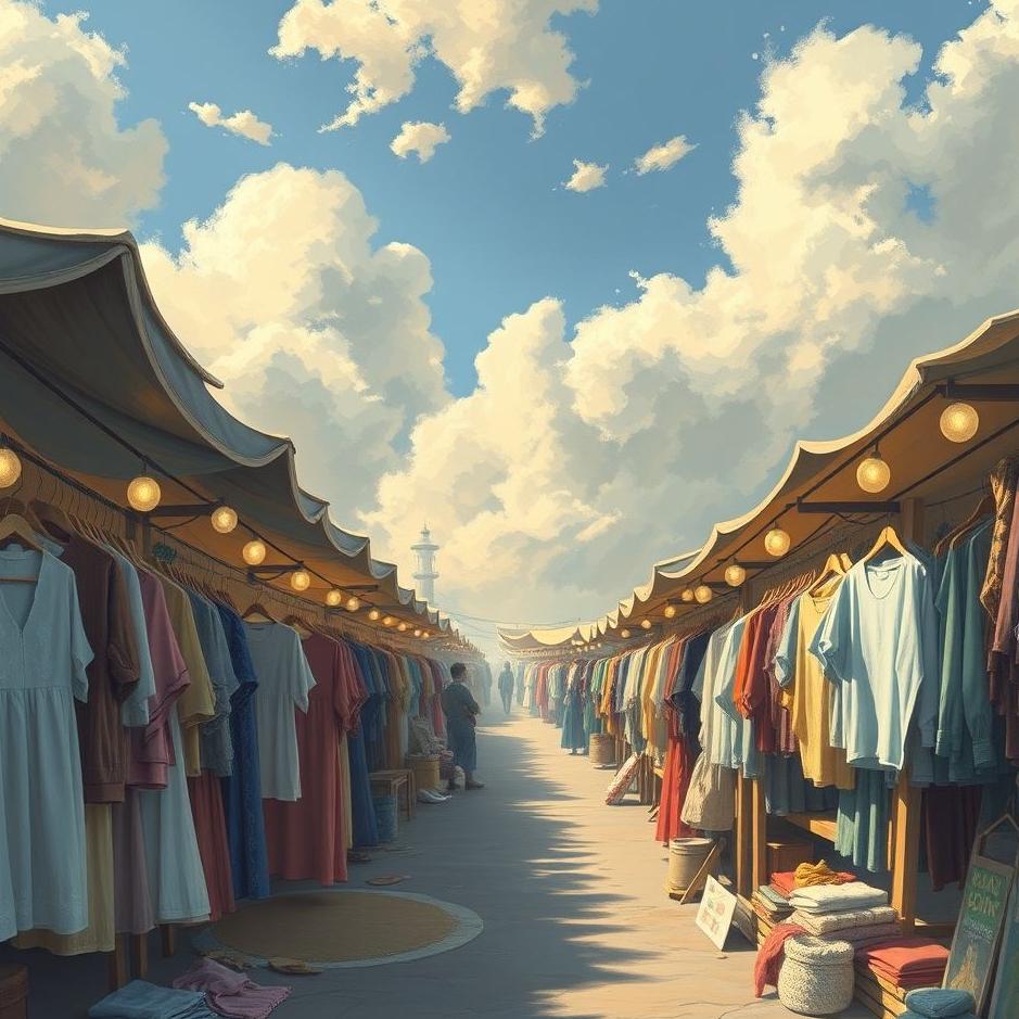 Dream : Clothes market in a dream
