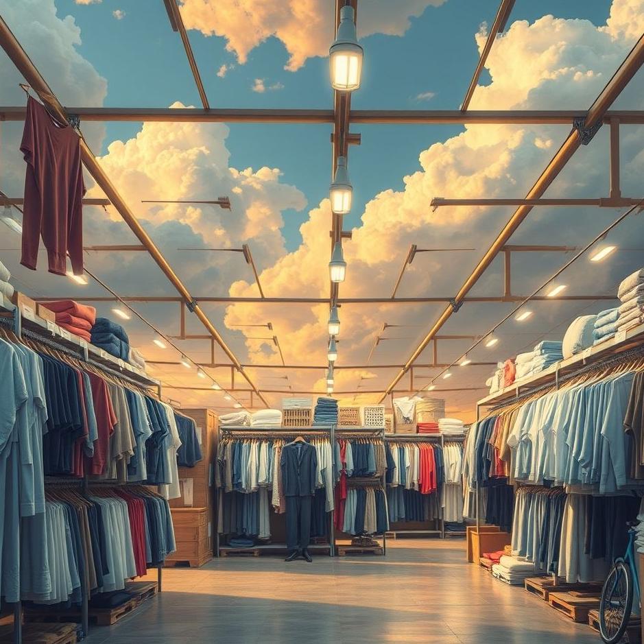 Dream : Clothing warehouse in a dream