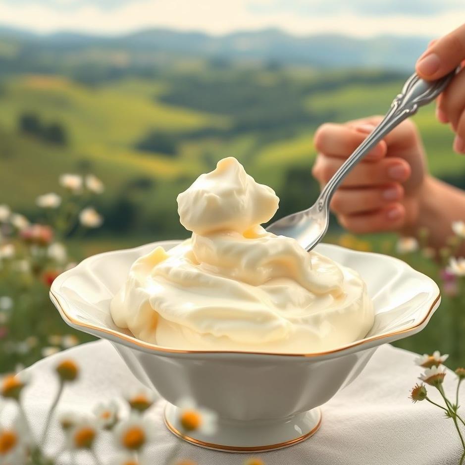 Dream : Clotted cream and eating it in a dream