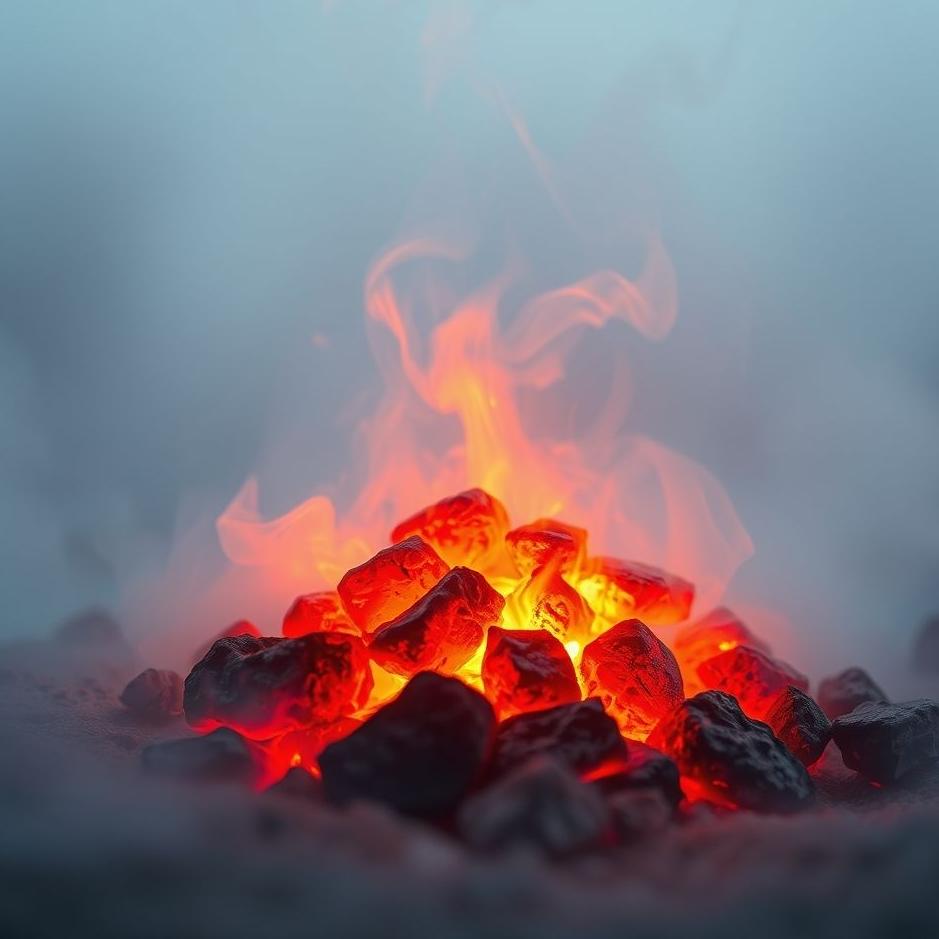 Dream : Coal fire in a dream