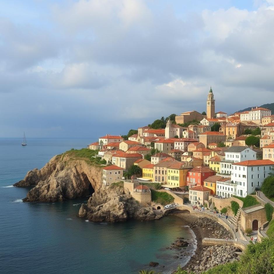 Dream : Coastal town in a dream