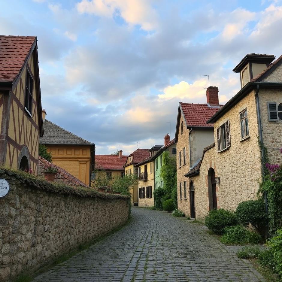 Dream : Cobblestone road in a dream