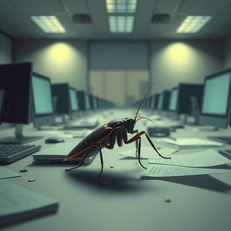 Dream : Cockroach in your workplace in a dream