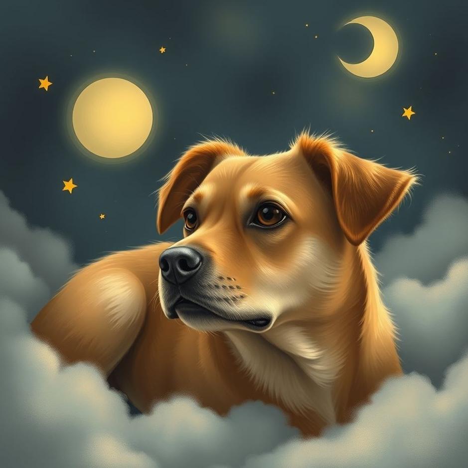 Dream : Coffee-colored dog in a dream