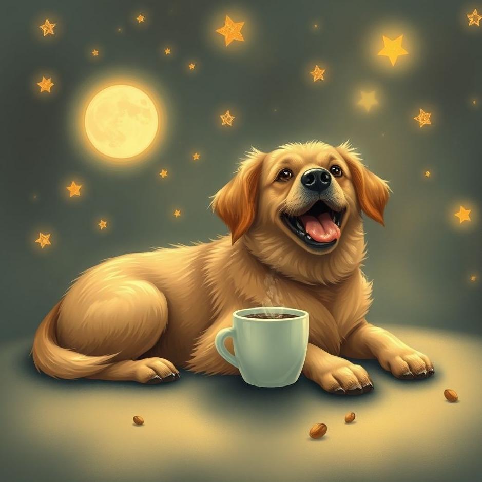 Dream : Coffee dog in a dream