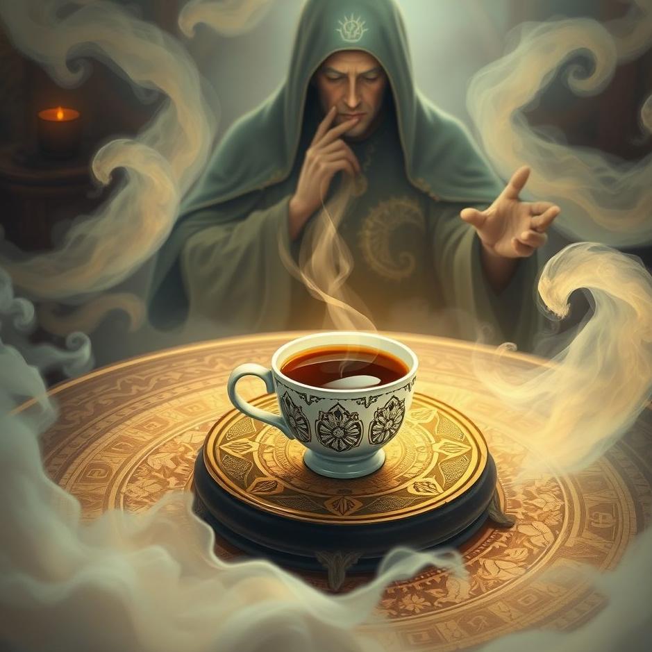 Dream : Coffee fortune telling in a dream