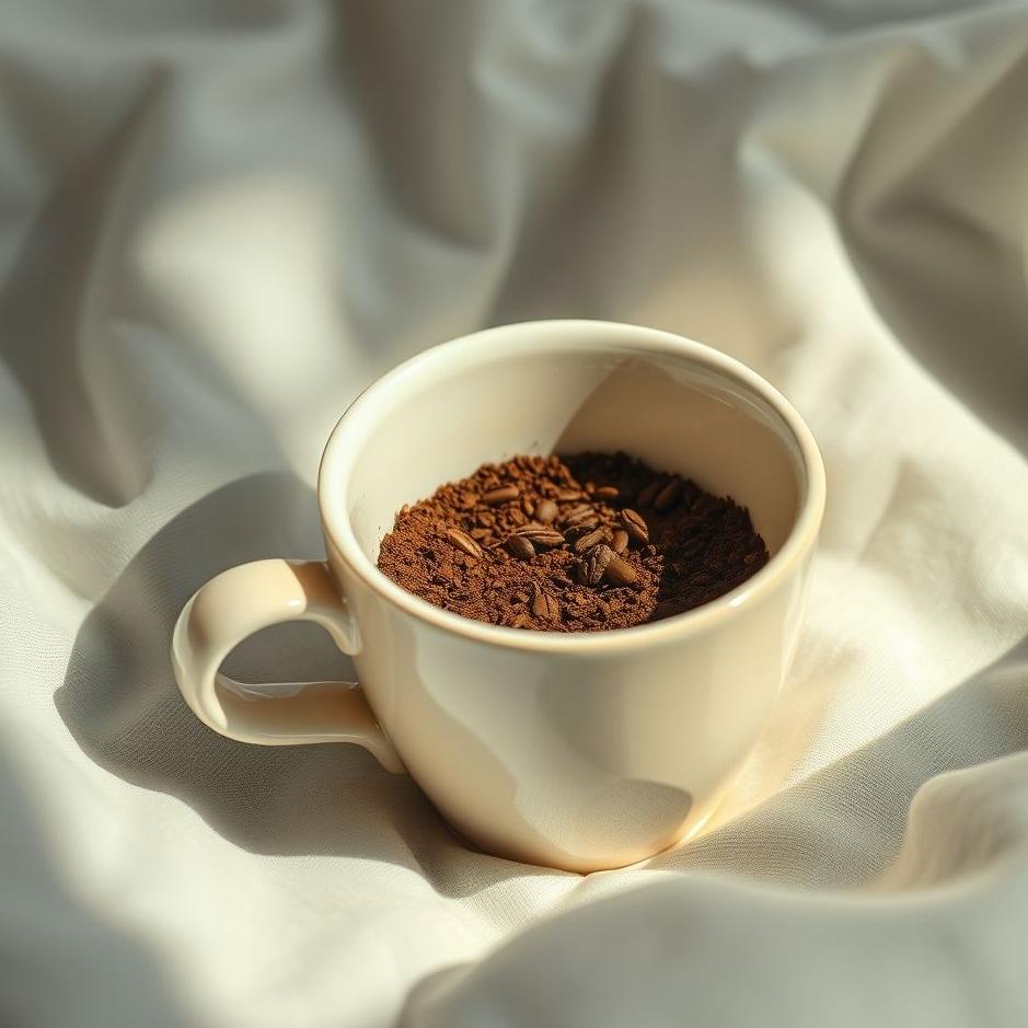 Dream : Coffee grounds in a cup in a dream