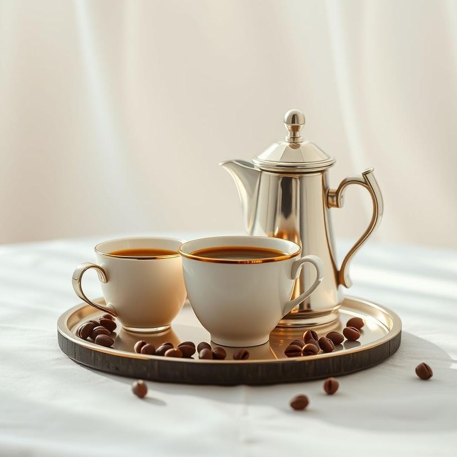 Dream : Coffee set in a dream