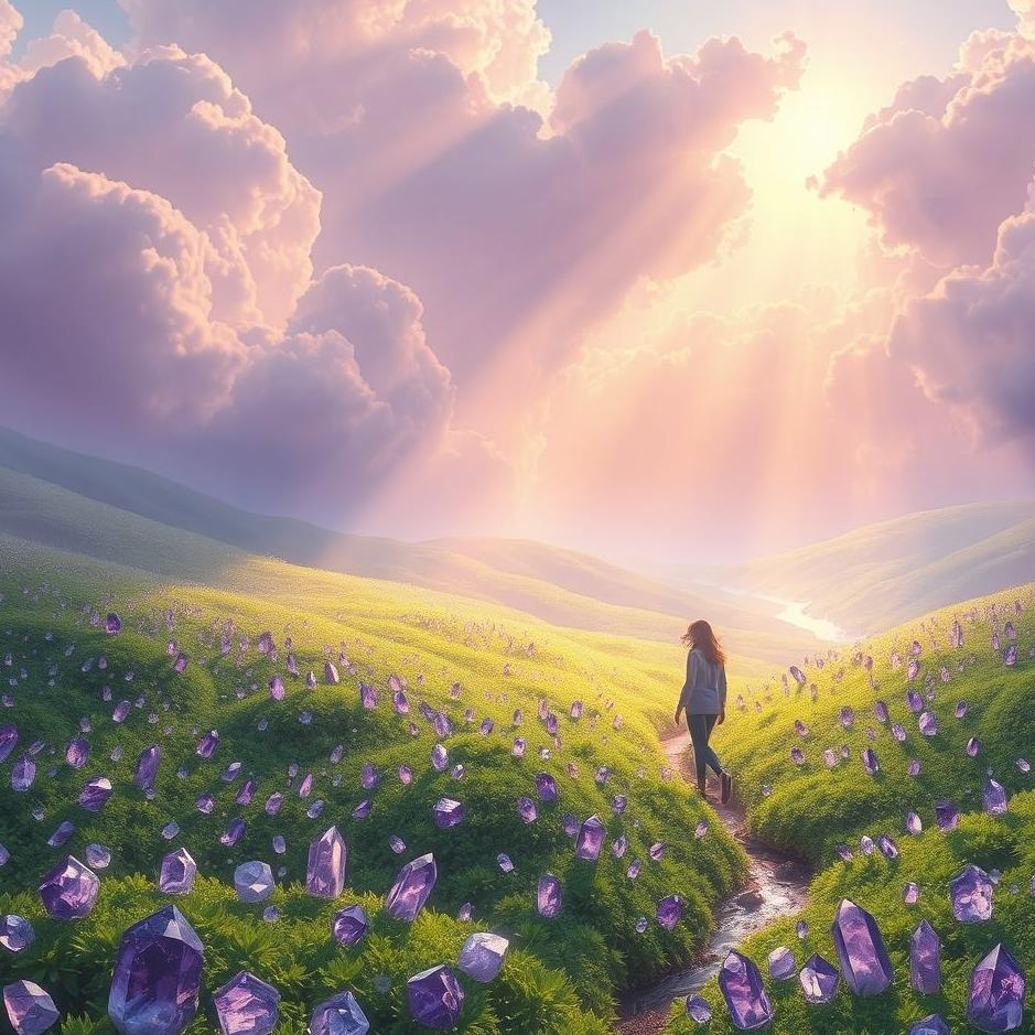 Dream : Collect ametist stone in the dream