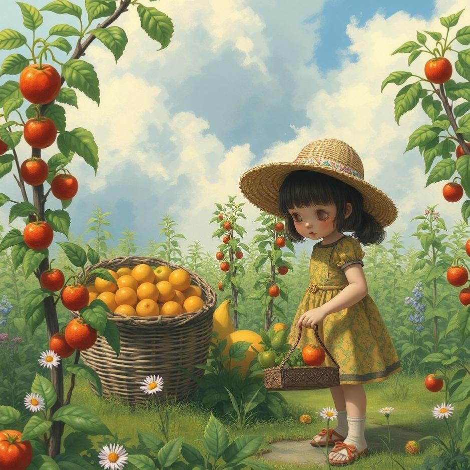 Dream : Collect fruit in the garden in the dream