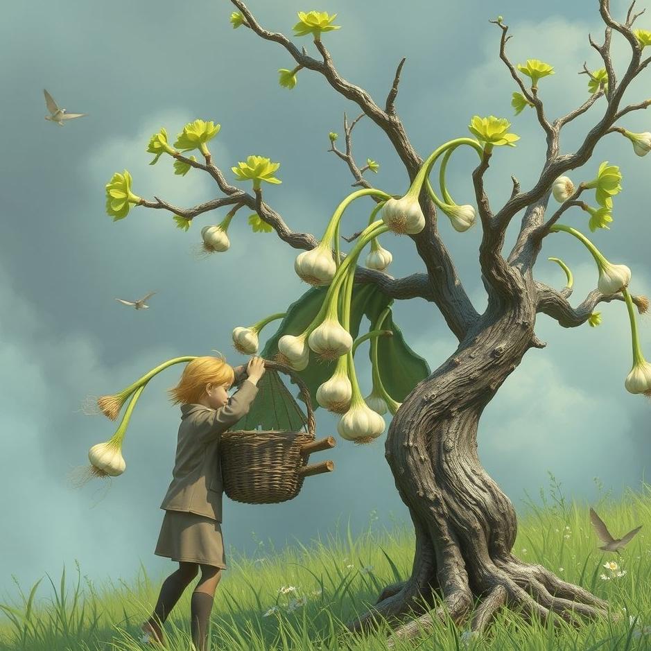 Dream : Collect garlic from the tree in the dream