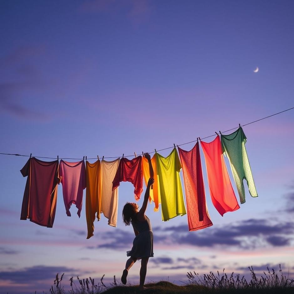 Dream : Collect laundry from hanger in the dream