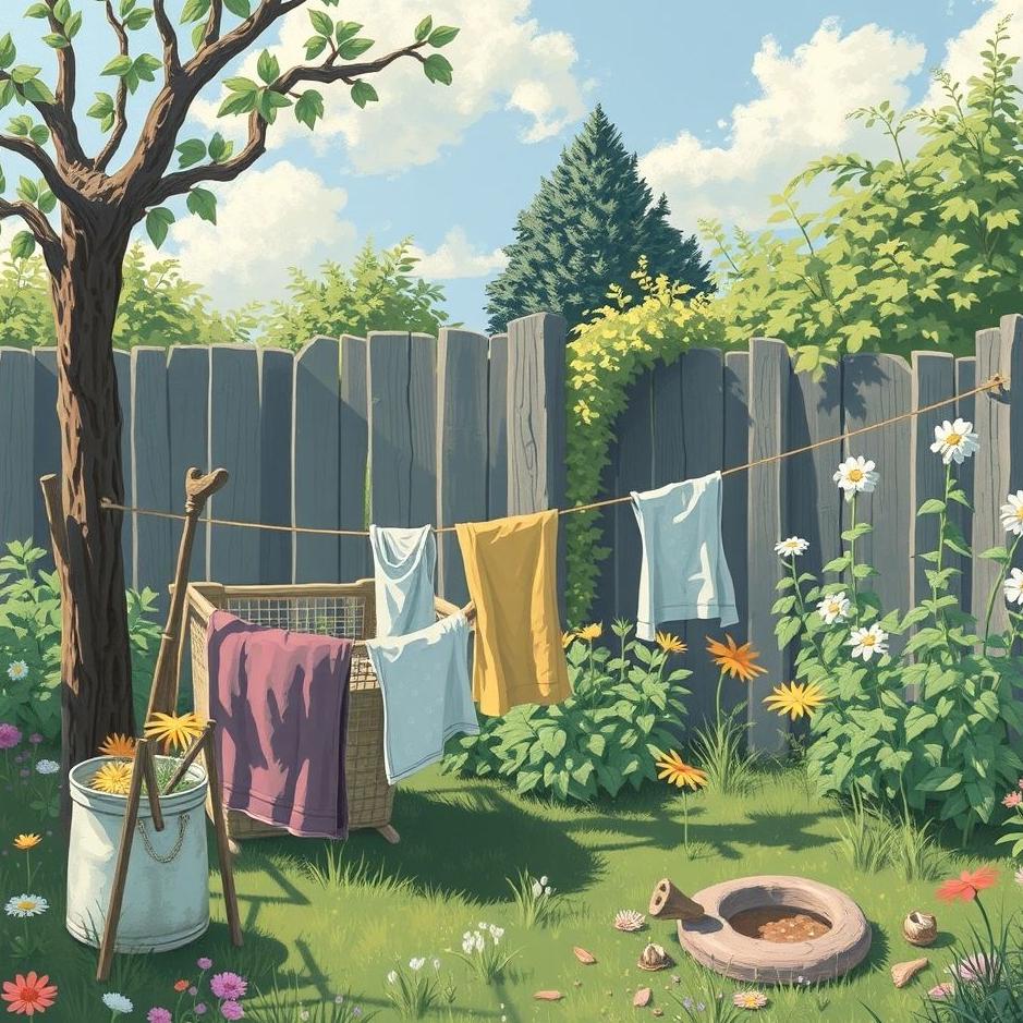 Dream : Collect laundry from the garden in the dream