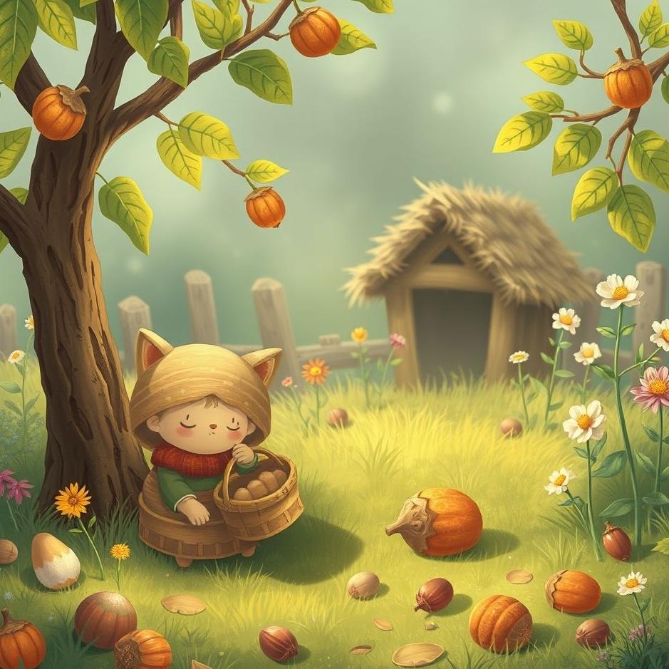 Dream : Collect nuts in the garden in the dream