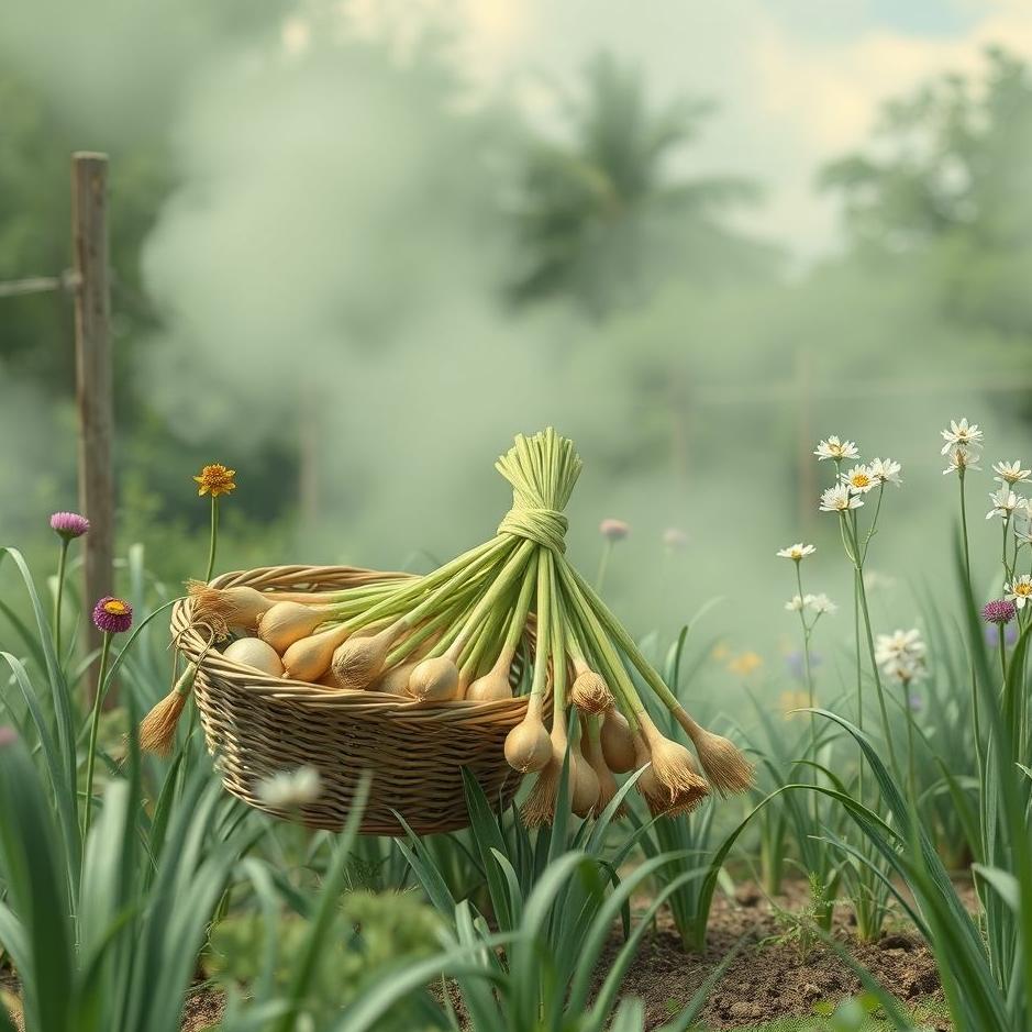 Dream : Collect onions from the garden in the dream