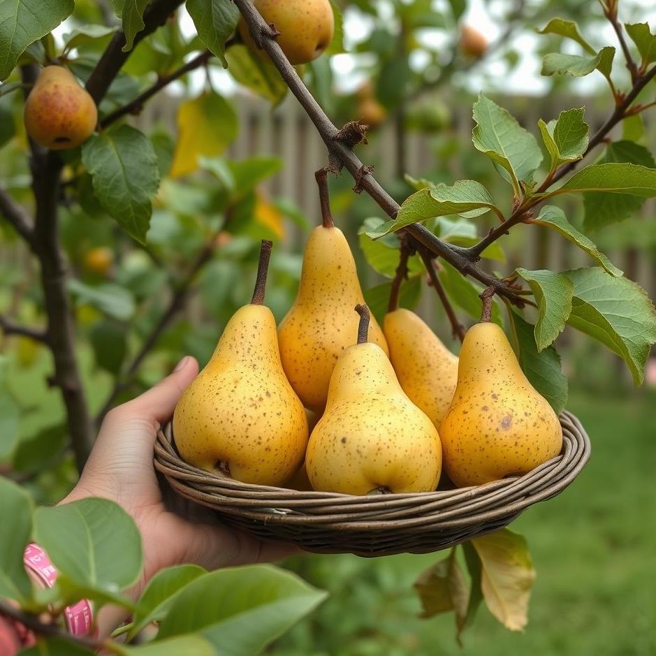 Dream : Collect pears in the garden in the dream