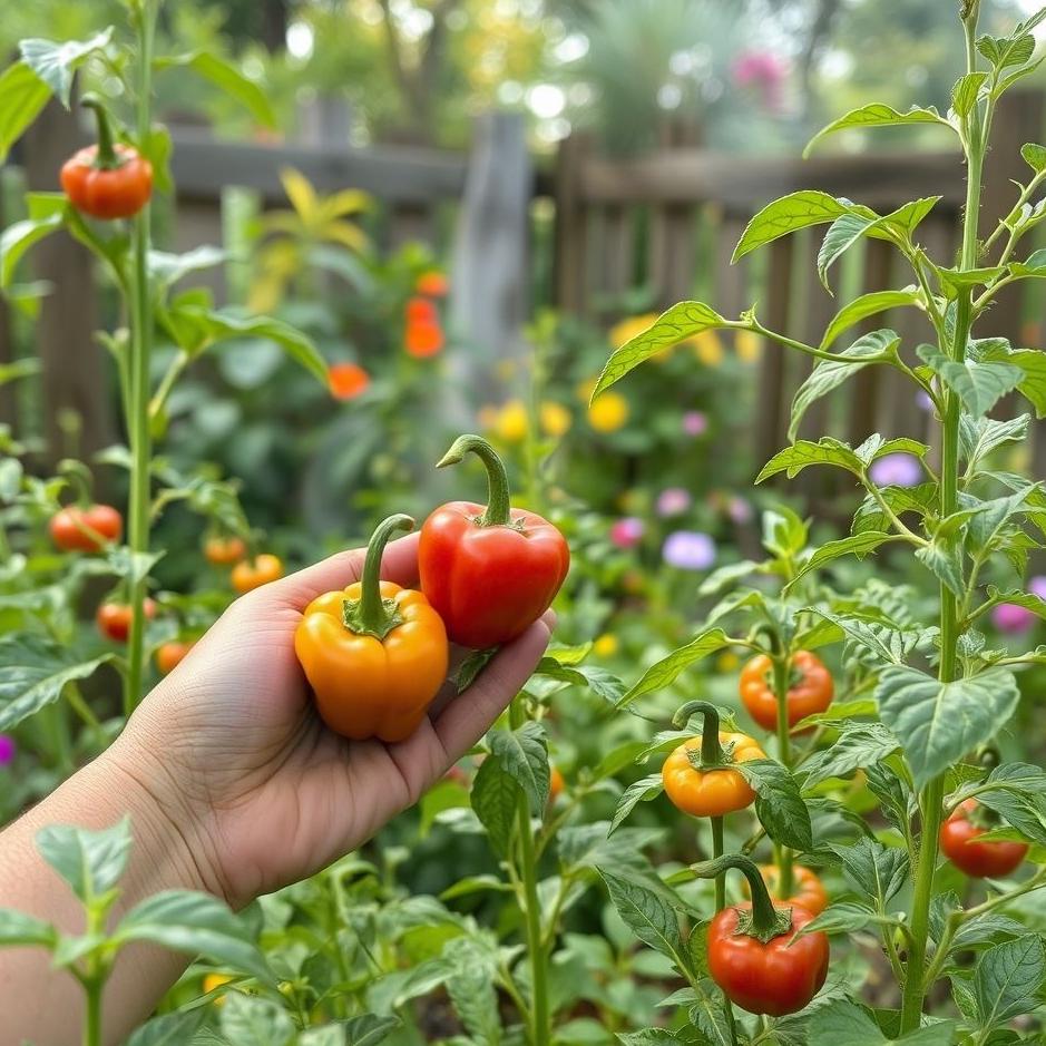 Dream : Collect pepper in the garden in the dream