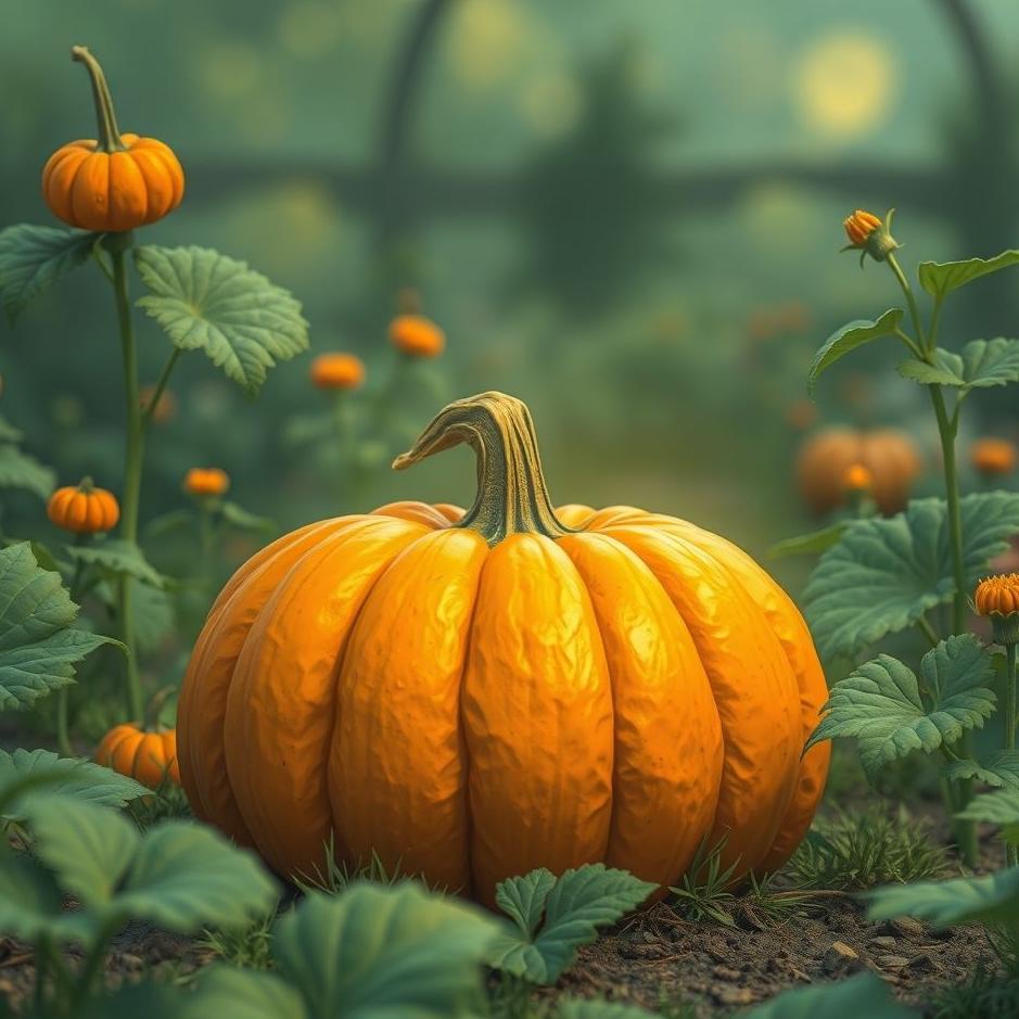 Dream : Collect pumpkin in the garden in the dream