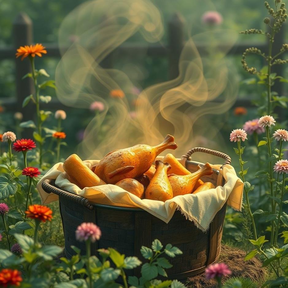 Dream : Collect roast from the garden in the dream