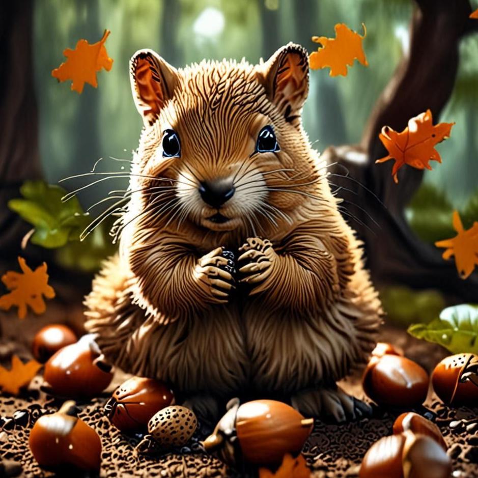 Dream : Collecting acorns in a dream