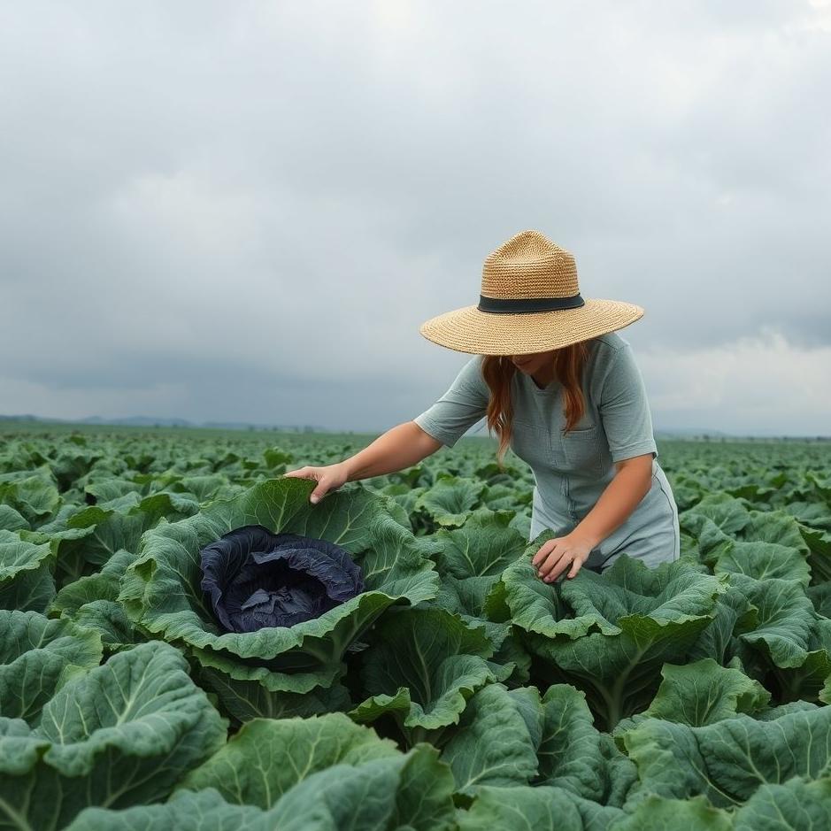 Dream : Collecting black cabbage in a dream
