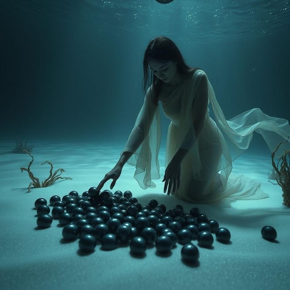 Dream : Collecting black pearls in a dream