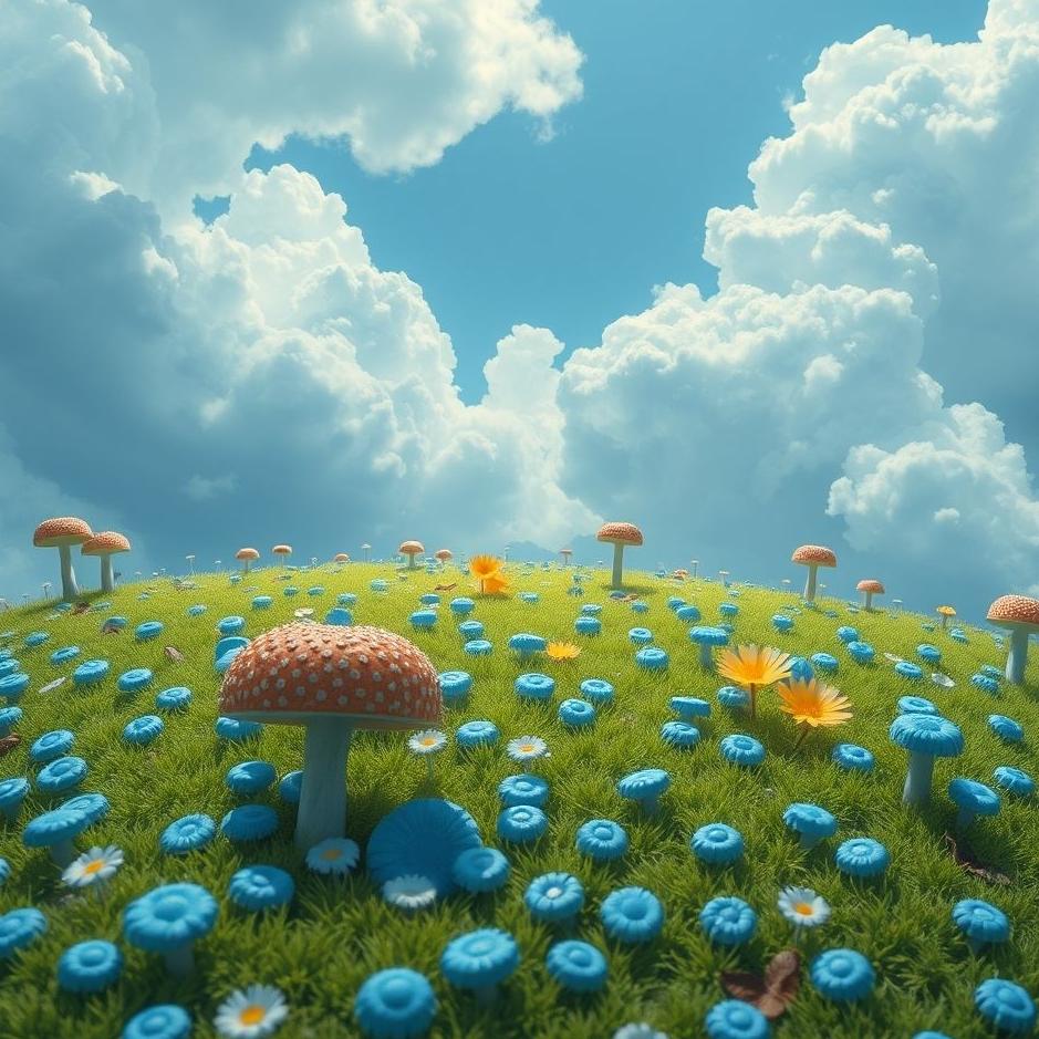 Dream : Collecting blue caps in a dream