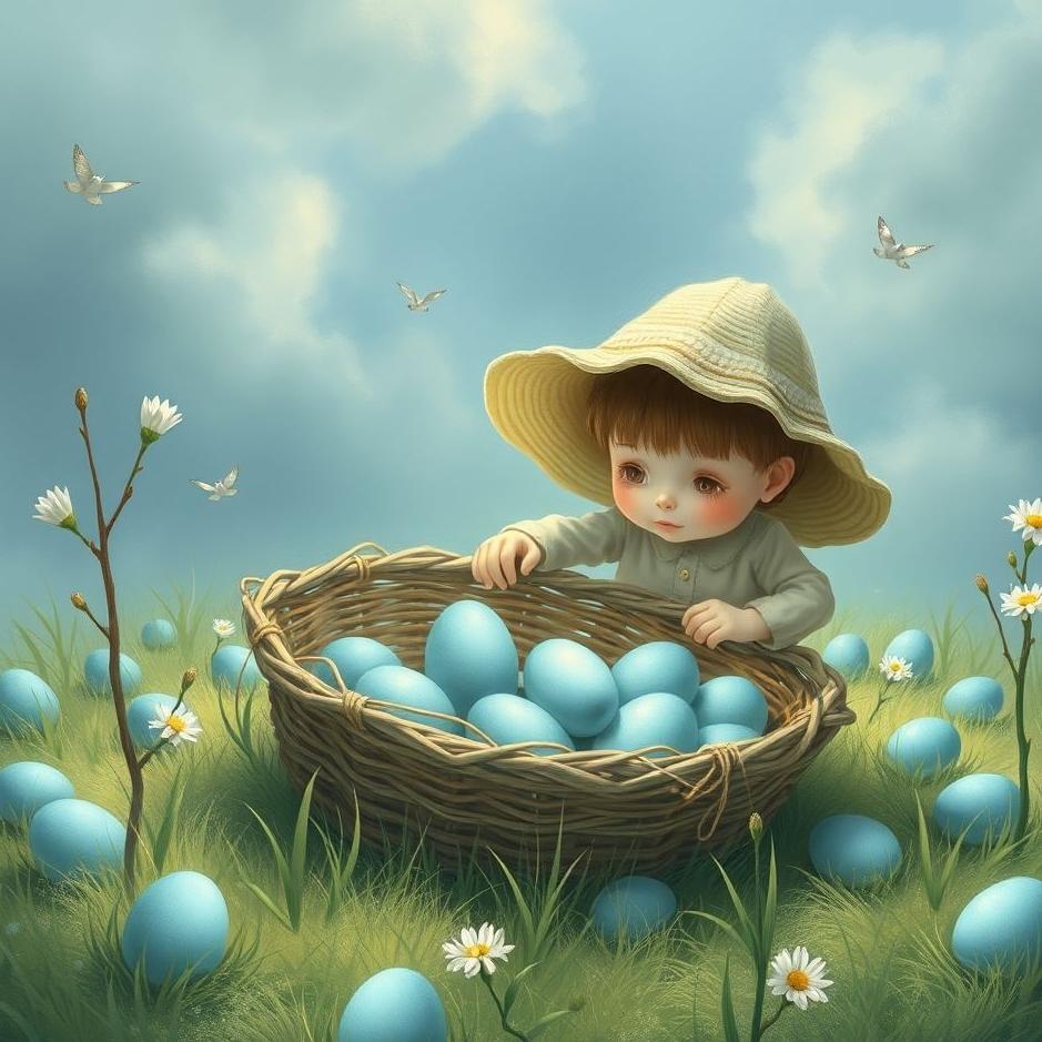 Dream : Collecting blue eggs in a dream