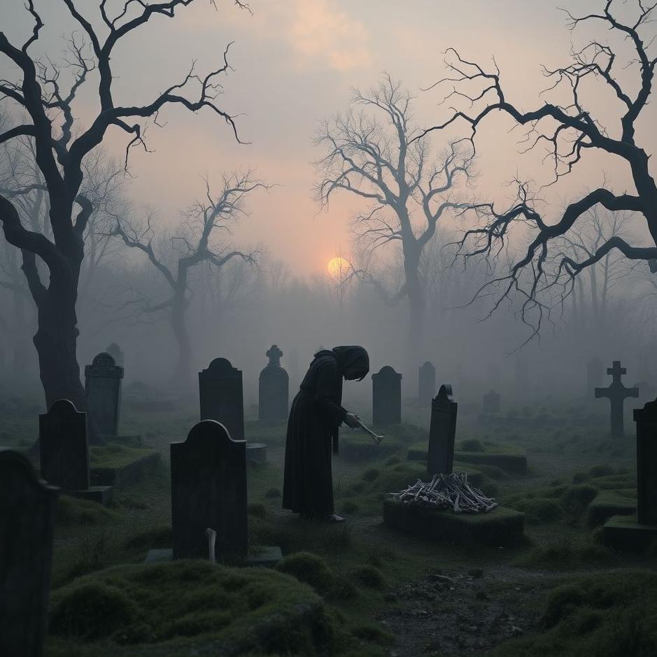 Dream : Collecting bones from a cemetery in a dream